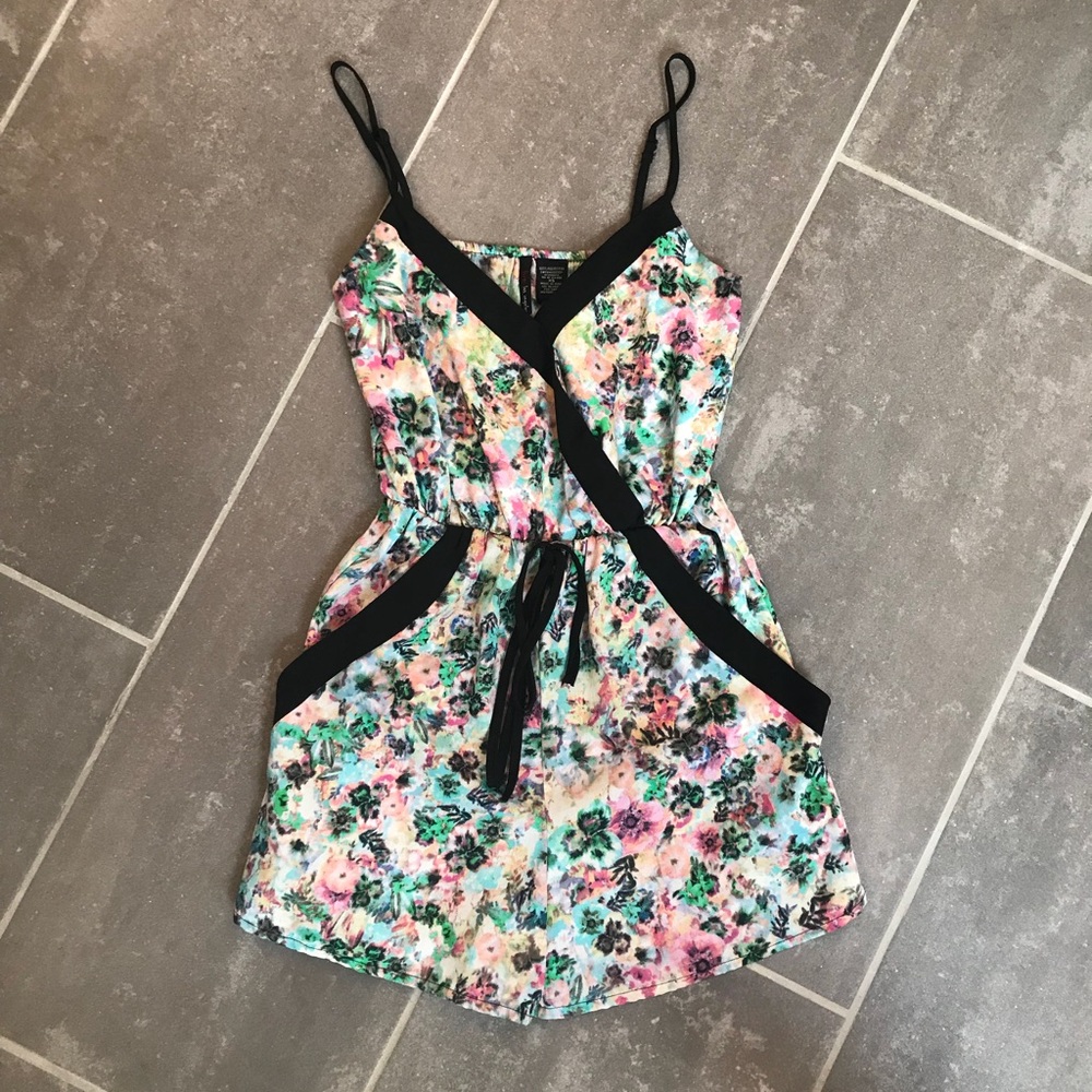 Fun & Flirty Floral Romper with Pockets